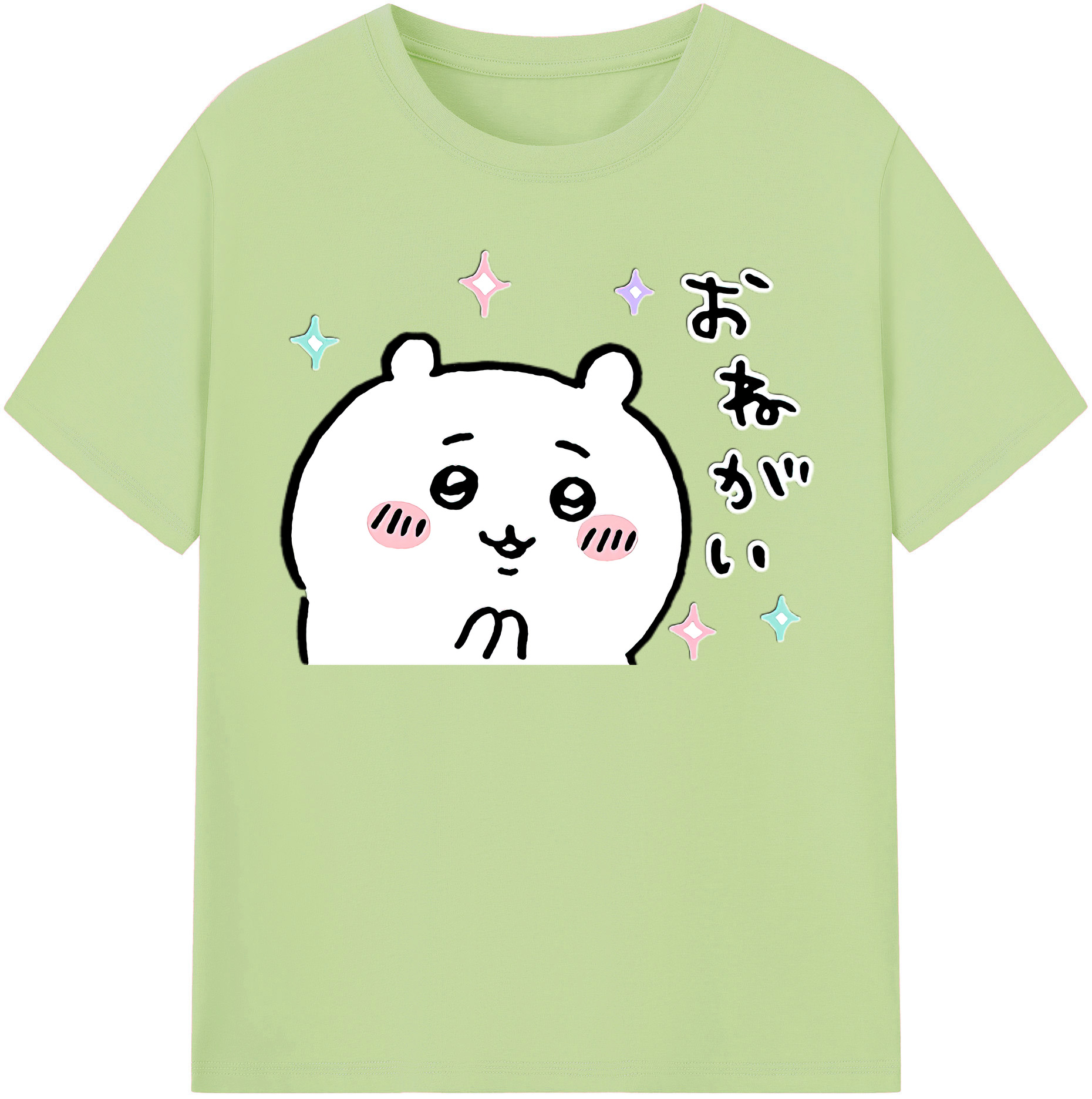 （画像用） ちいかわ ちいかわ Chii-kawa chiikawa 綿100％半袖Tシャツ（フロントプリント）